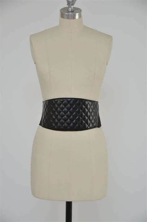 Chanel Lambskin Quilted Cummerbund Belt NEW 2011 